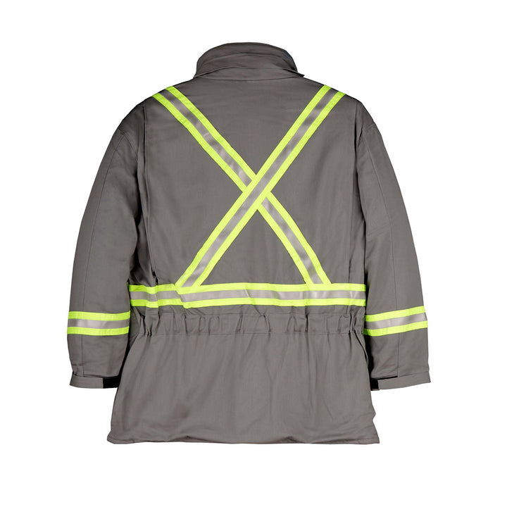 Big Bill Flame Resistant Westex Ultrasoft Hi Vis Winter Parka Lightweight X-Back Jacket M305US7