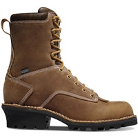 Danner Logger 8 Inch Plain Toe Waterproof Lace Up Work Boot 15439