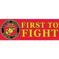 U.S. Marines First To Fight Bumper Sticker BM0062