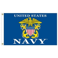US Navy Logo Flag  F1677