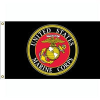 US Marine Corps Seal Logo Flag  F1682