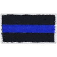 Police Blue Line Flag Honor Patch PM3048