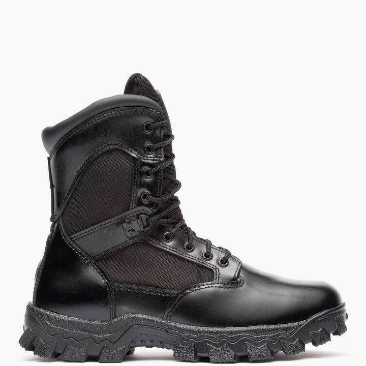 Rocky FQ0002165 black 8 inch Alpha Force waterproof public service boot profile