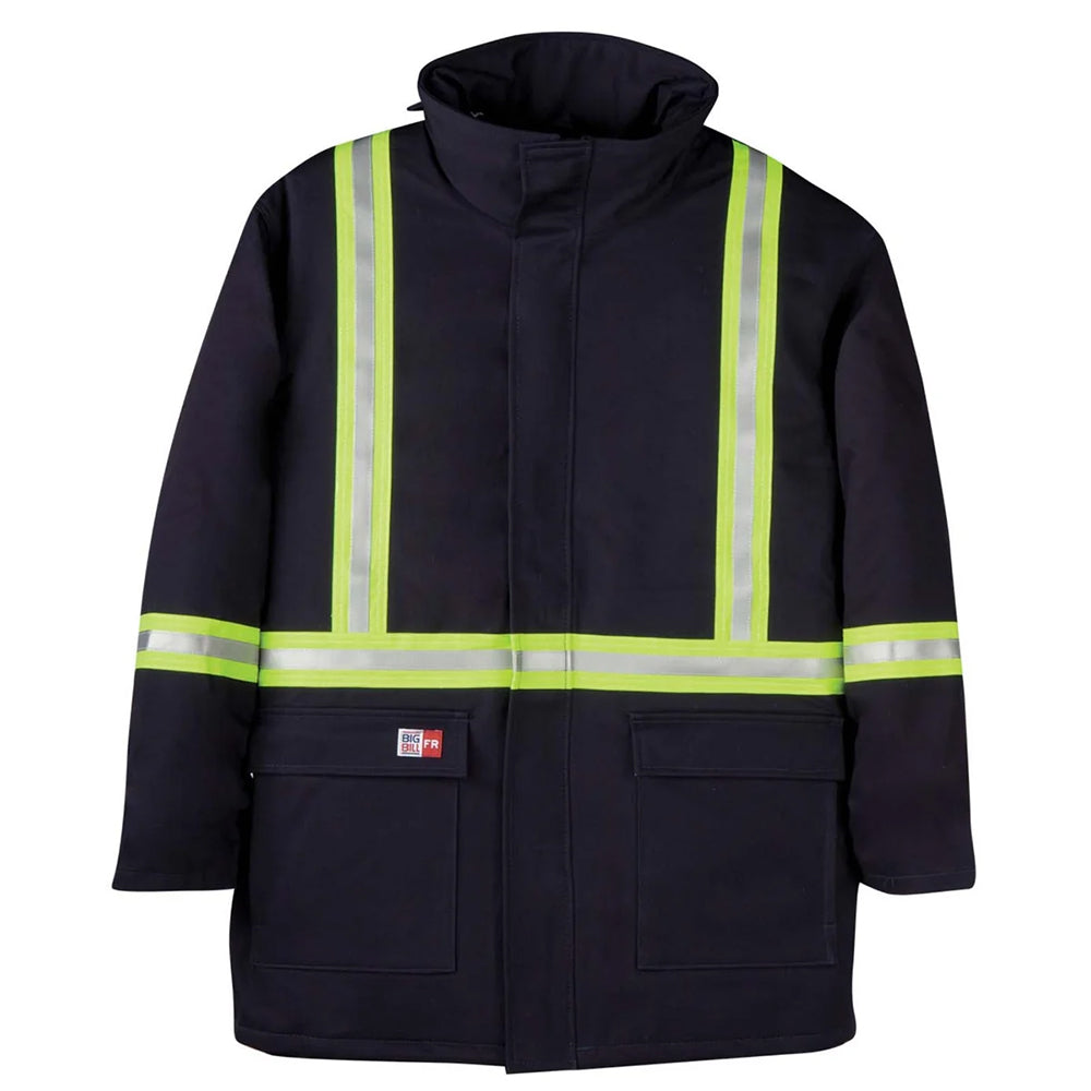 Big Bill Flame, Wind, and Rain Resistant Westex UltraSoft AllOut Arctic Parka with Reflective Tape M305NEX