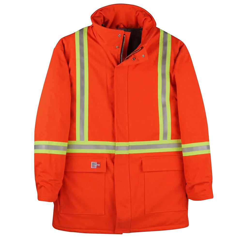 Big Bill Flame, Wind, and Rain Resistant Westex UltraSoft AllOut Arctic Parka with Reflective Tape M305NEX
