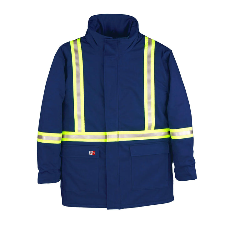 Big Bill Flame, Wind, and Rain Resistant Westex UltraSoft AllOut Arctic Parka with Reflective Tape M305NEX