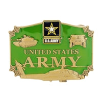 US Army Action Enameled Belt Buckle - B0100