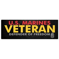 US Marines Veteran Bumper Sticker D298-M