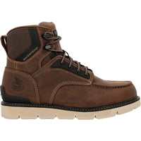 Georgia Carbon Flex 6 Inch Moc Toe Waterproof Wedge Slip Resistant Work Boot GB00728