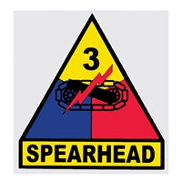 US Army 3nd Armored Division Insignia Decal D192-A