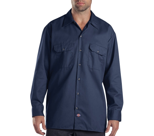 Dickies Long Sleeve Work Shirt - 574 - Dark Navy