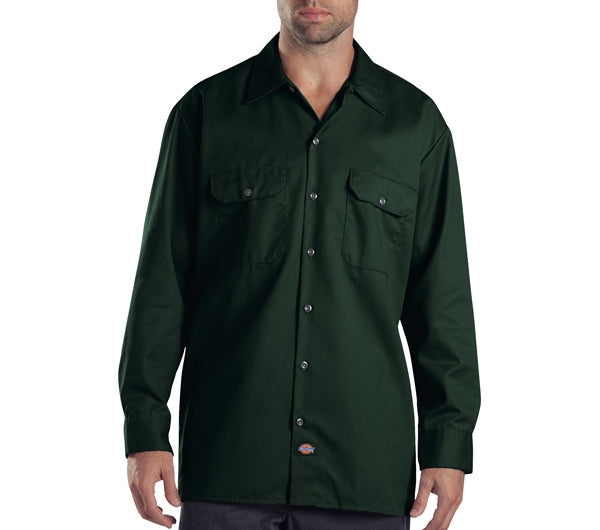 Dickies Long Sleeve Work Shirt - 574 - Olive Green