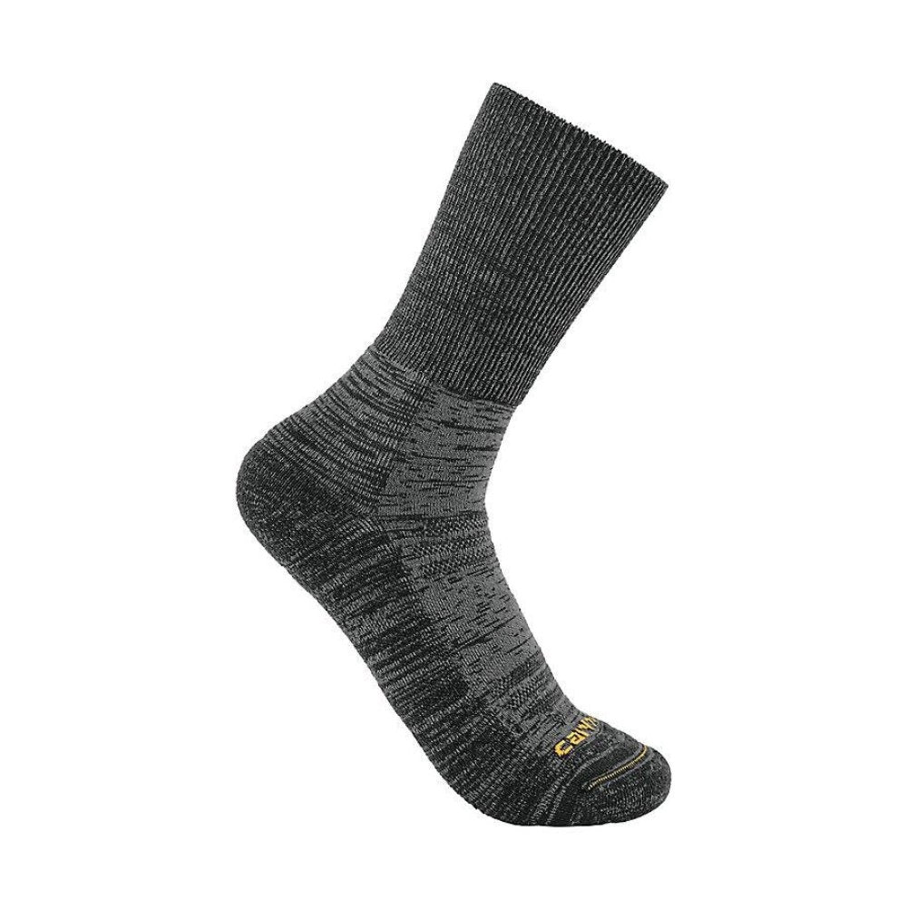 Carhartt Twin Knit Midweight Crew Sock SC9550M - Carbon Heather