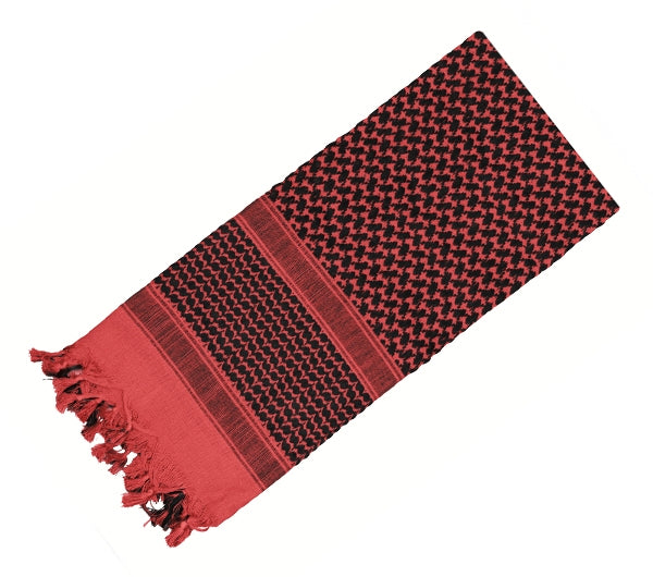Rothco Shemagh Tactical Desert Scarf - 8537 - Red-Black