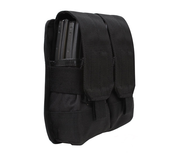 Rothco Molle Double Mag Rifle Pouch - 51003 - Black