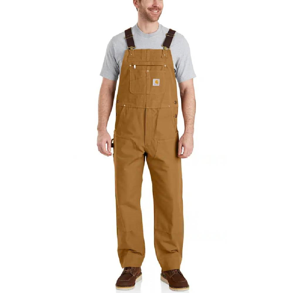 Carhartt Unlined Duck Bib Overall - 102776 - Carhartt Brown