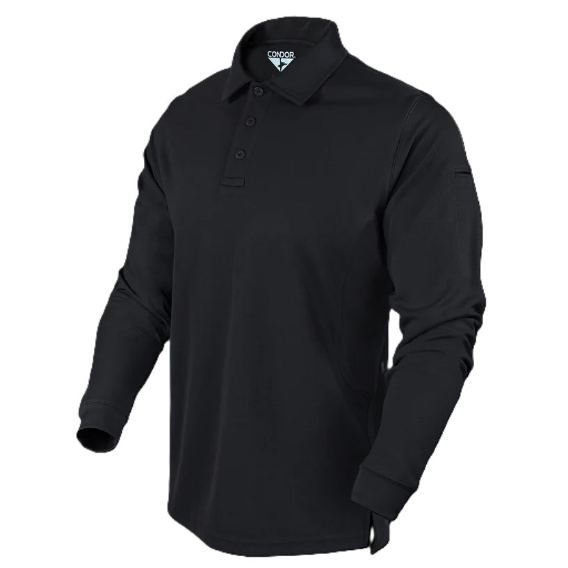 Condor Long Sleeve Tactical Polo 101120 - Black
