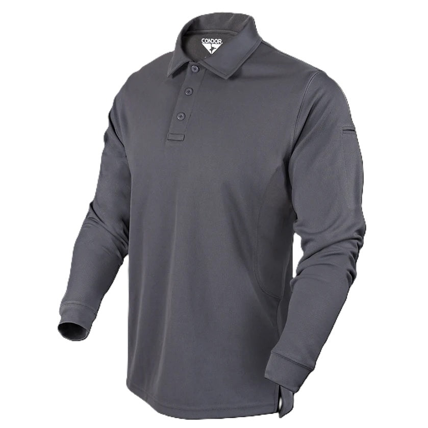 Condor Long Sleeve Tactical Polo 101120 - Gray