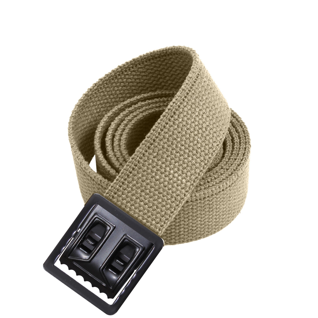 Rothco Web Belts with Black Open Face Buckle 4292 - Khaki