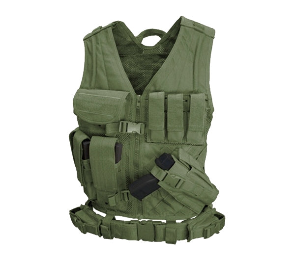 Condor Cross Draw Vest  -  CV - Olive Drab