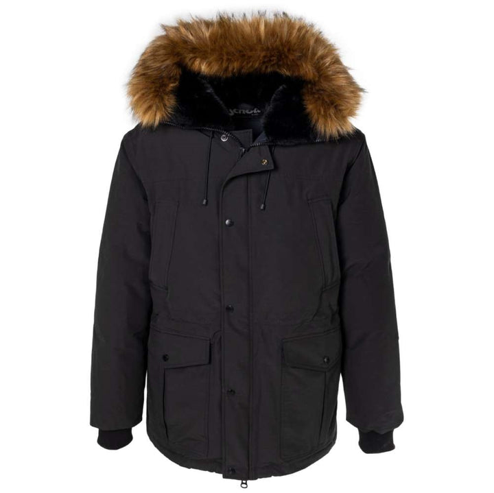 Schott Brooklyn Cotton Blend Down Filled Parka 8265D - Black
