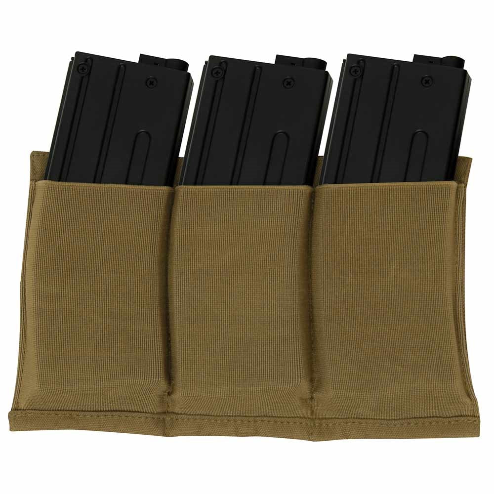 Rothco Lightweight 3Mag Elastic Retention Pouch - 5956 - Coyote
