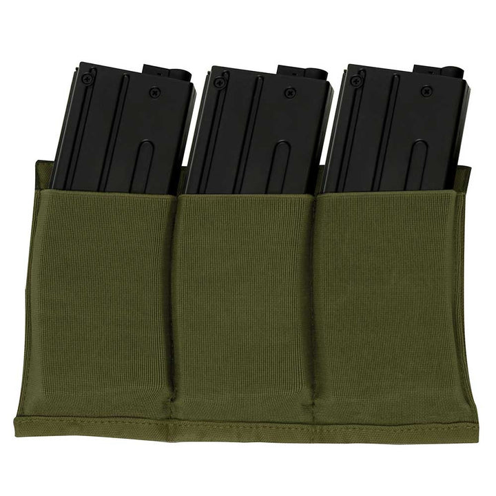 Rothco Lightweight 3Mag Elastic Retention Pouch - 5956 - Olive Drab
