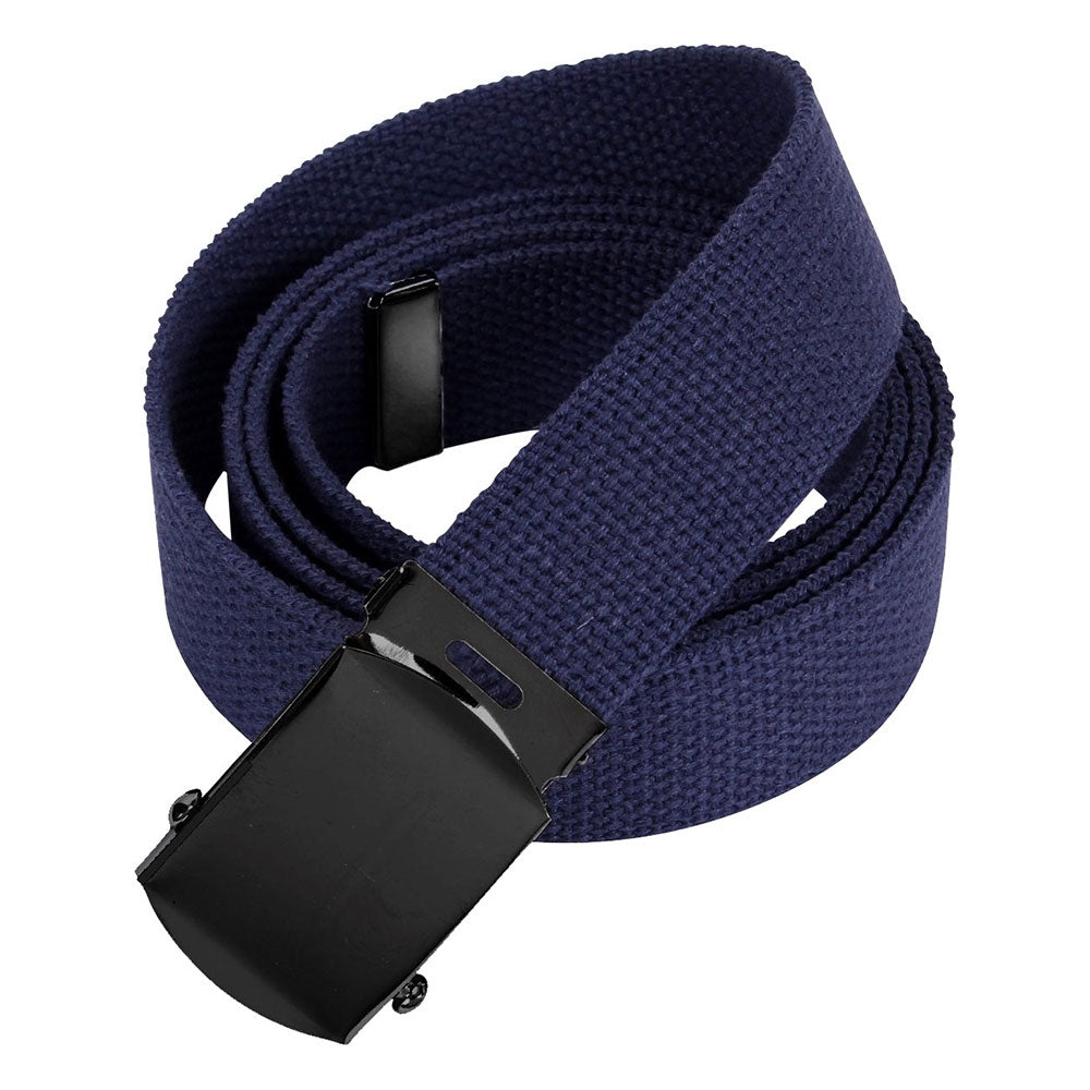 Rothco Web Belts with Black Buckles 4296 - Navy