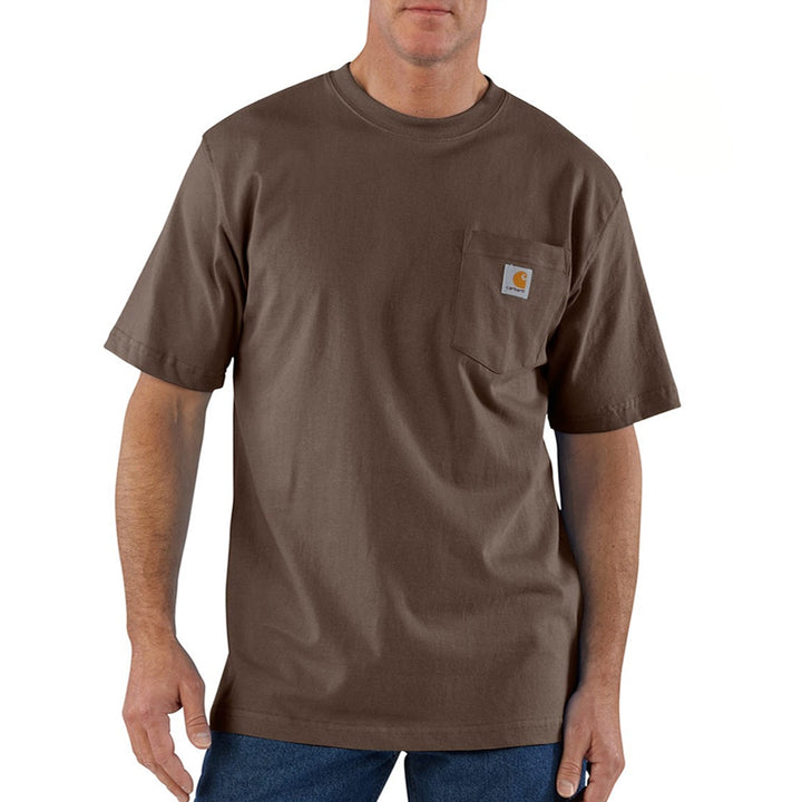 Carhartt K87 Workwear Pocket T-Shirt - Dark Brown