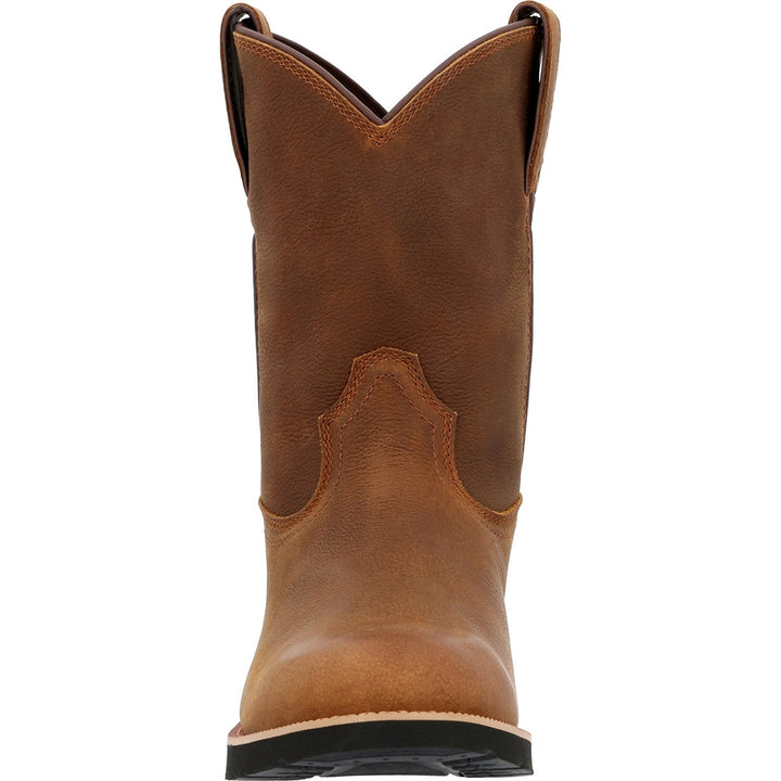 Rocky Monocrepe Round Toe Unlined Pull On Western Work Boot RKW0461
