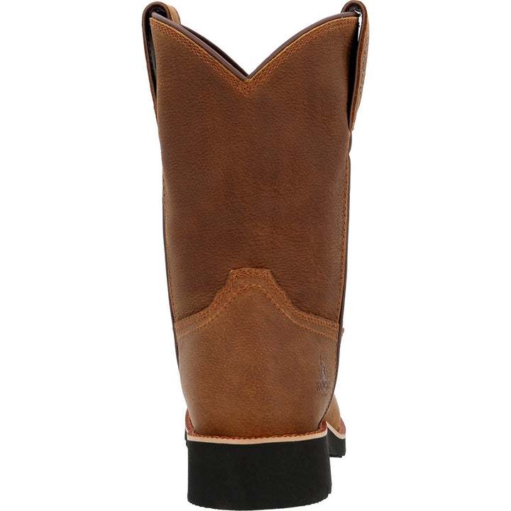 Rocky Monocrepe Round Toe Unlined Pull On Western Work Boot RKW0461