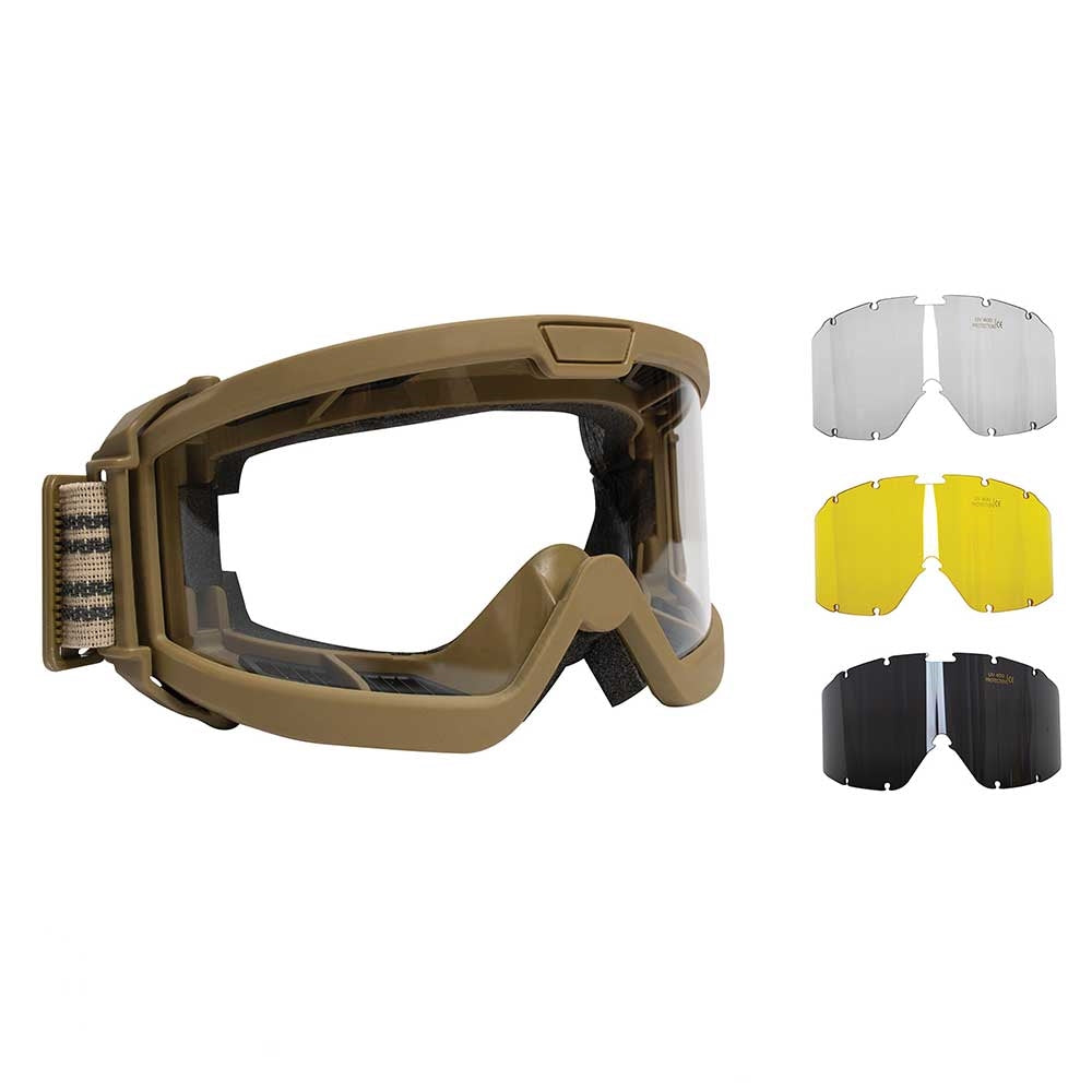 Rothco ANSI Ballistic OTG Goggle System - 10738