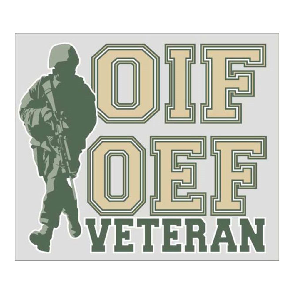 OIF OEF Veteran with Soldier Decal D185