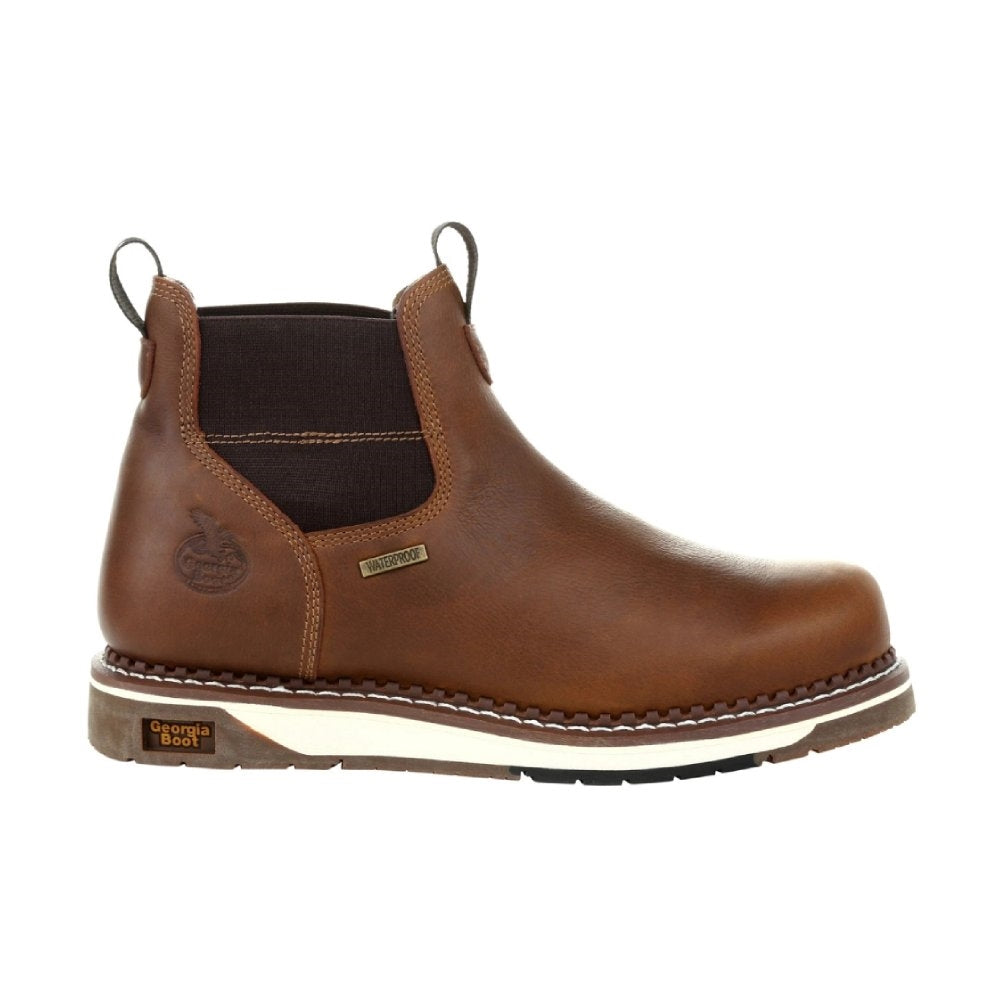 Georgia AMP LT Wedge Waterproof Chelsea Steel Toe Work Boot GB00353