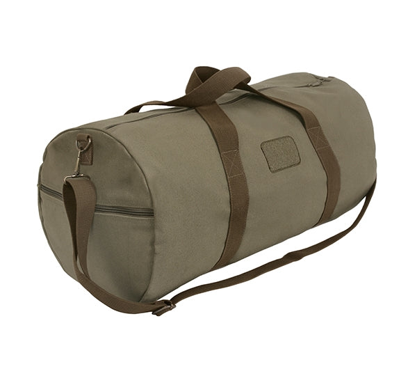 Rotcho 2238 Two Tone Shoulder Duffle with Loop Patch