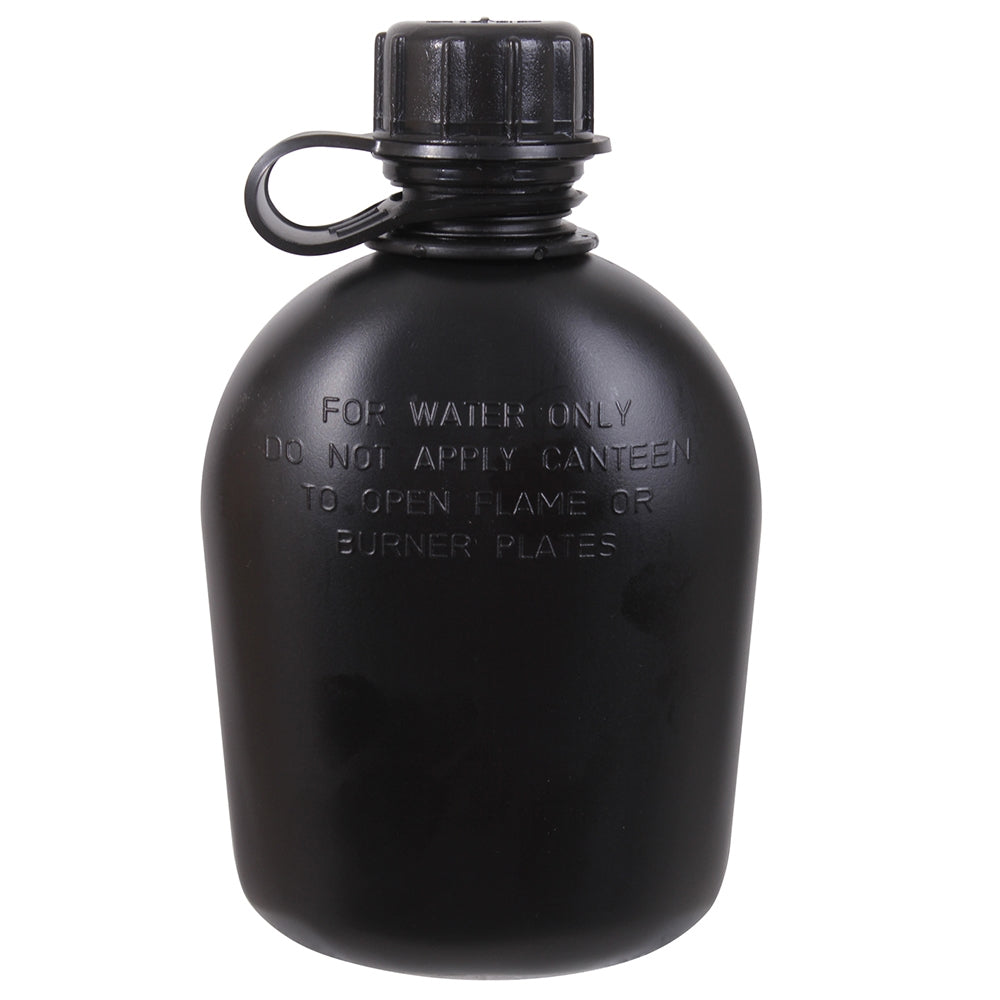 Rothco Black 1 Qt Canteen With Clip - 673
