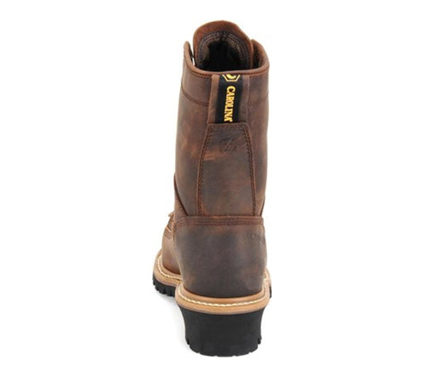 Carolina 8 Inch Steel Toe Lace to Toe Logger Boots - CA9824