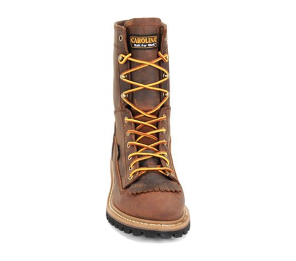 Carolina 8 Inch Steel Toe Lace to Toe Logger Boots - CA9824