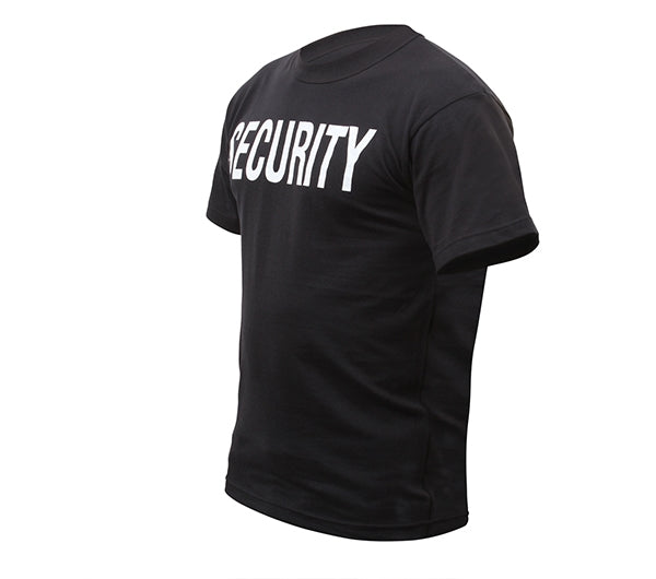 Rothco Black Security 2-Sided T-Shirts - 6616