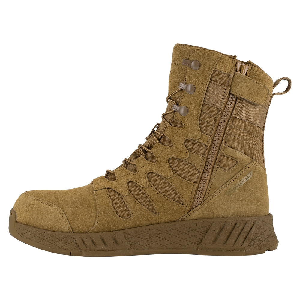 Reebok Floatride Energy Composite Toe Side Zipper Wedge Sole Tactical Work Boot RB4360