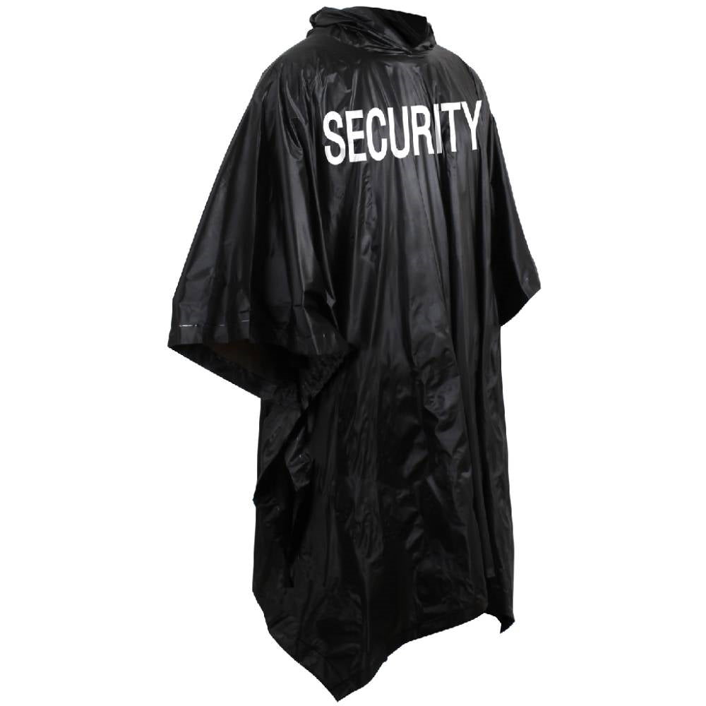 Rothco Black Security Vinyl Poncho 3687