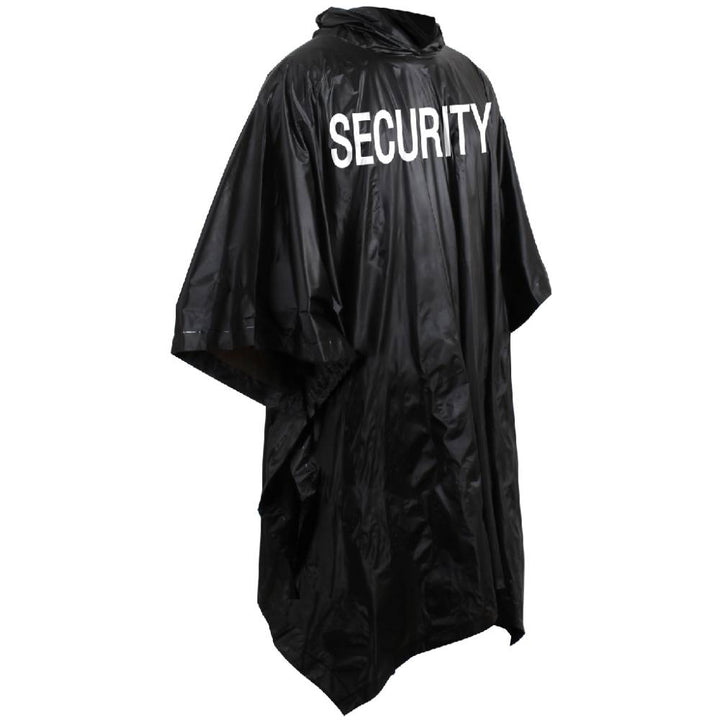 Rothco Black Security Vinyl Poncho 3687