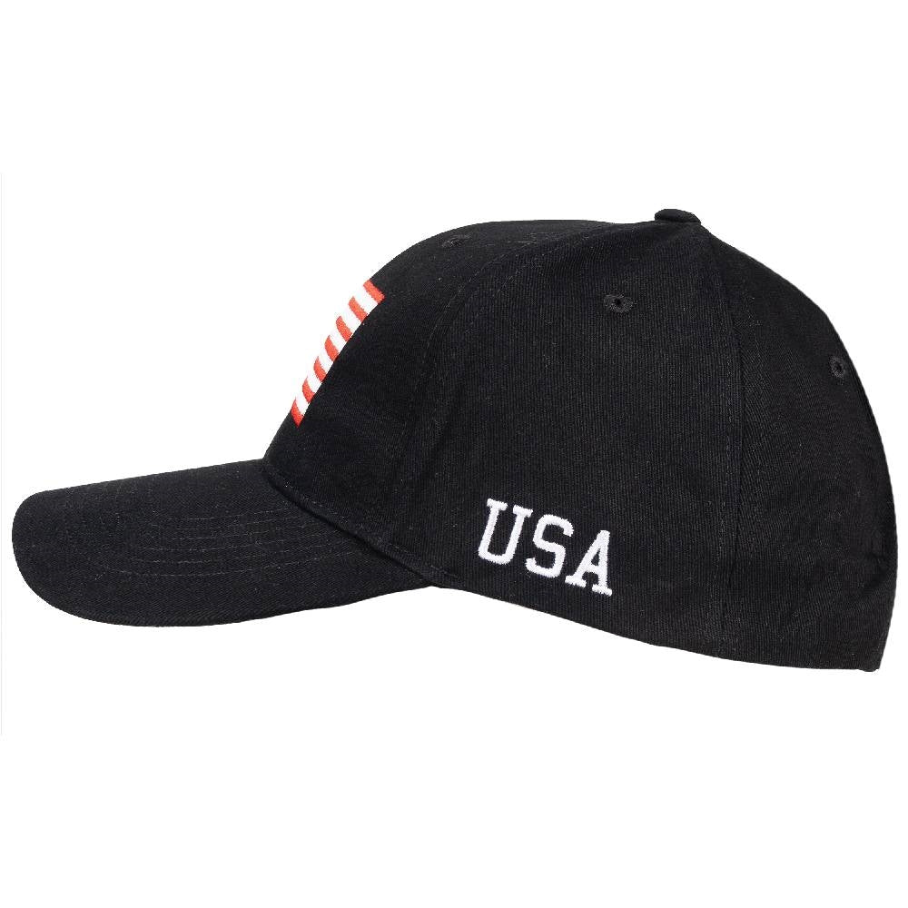Rothco Black USA Flag Low Profile Cap 4619