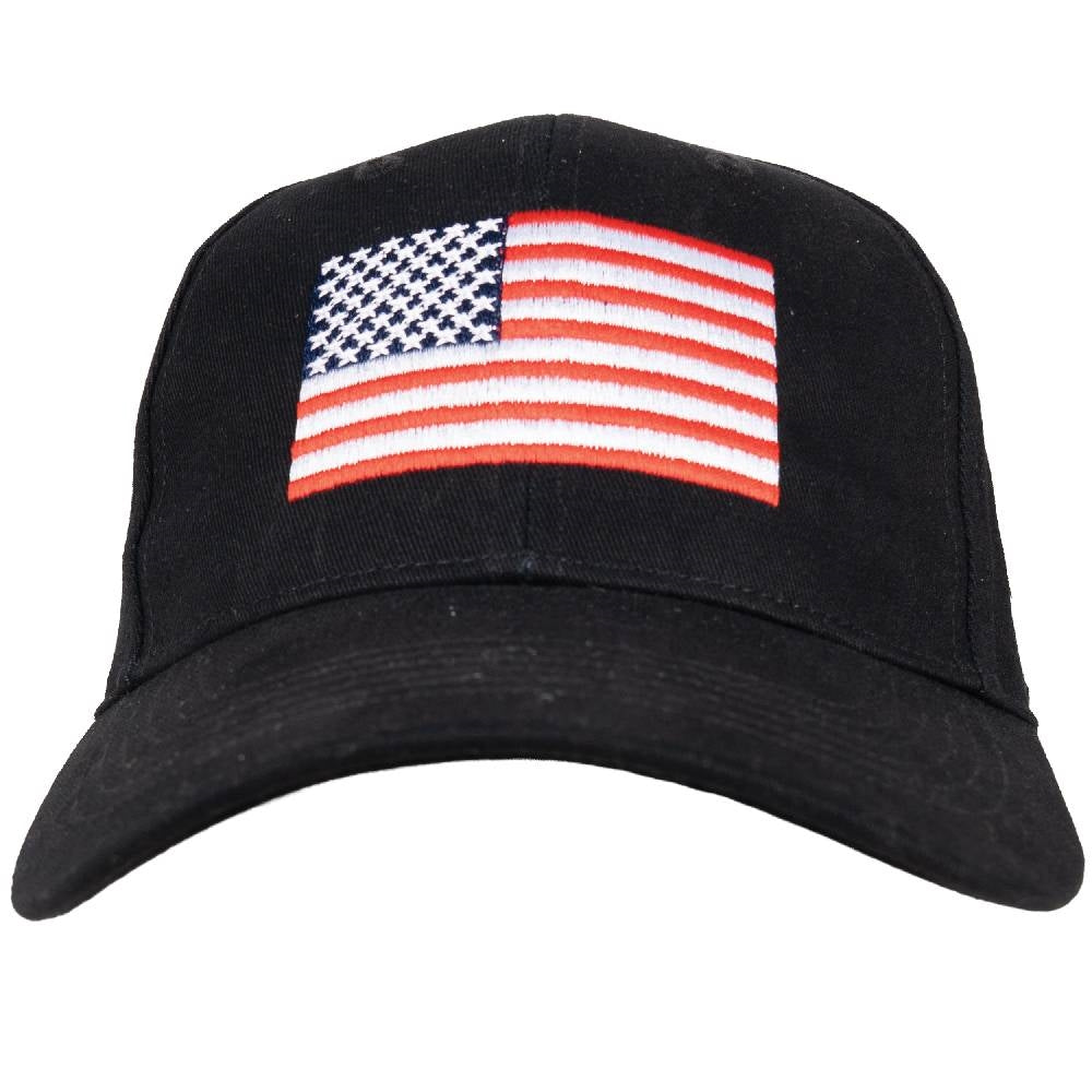 Rothco Black USA Flag Low Profile Cap 4619