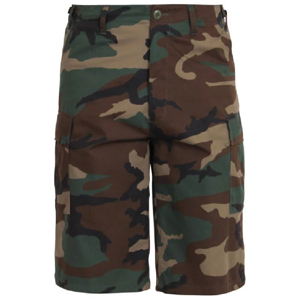 Rothco Woodland Camo Long BDU Shorts 7765