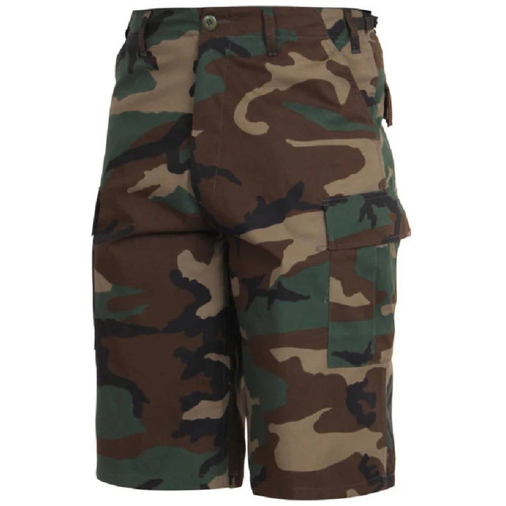 Rothco Woodland Camo Long BDU Shorts 7765