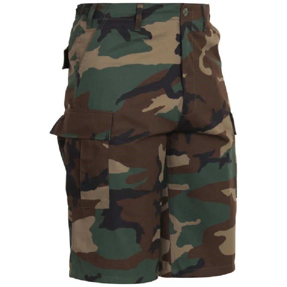 Rothco Woodland Camo Long BDU Shorts 7765