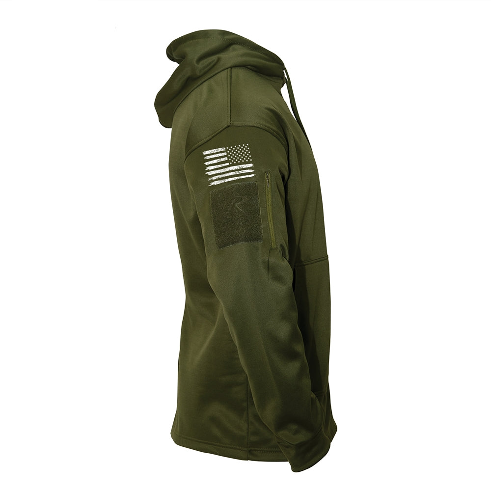 Rothco Olive Drab U.S. Flag Hoodie - 8091