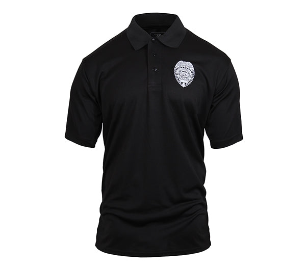 Moisture Wicking Security Polo Shirt With Badge 3627