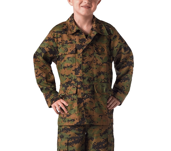 Rothco Kids Digital Woodland Camo BDU Top- 66215
